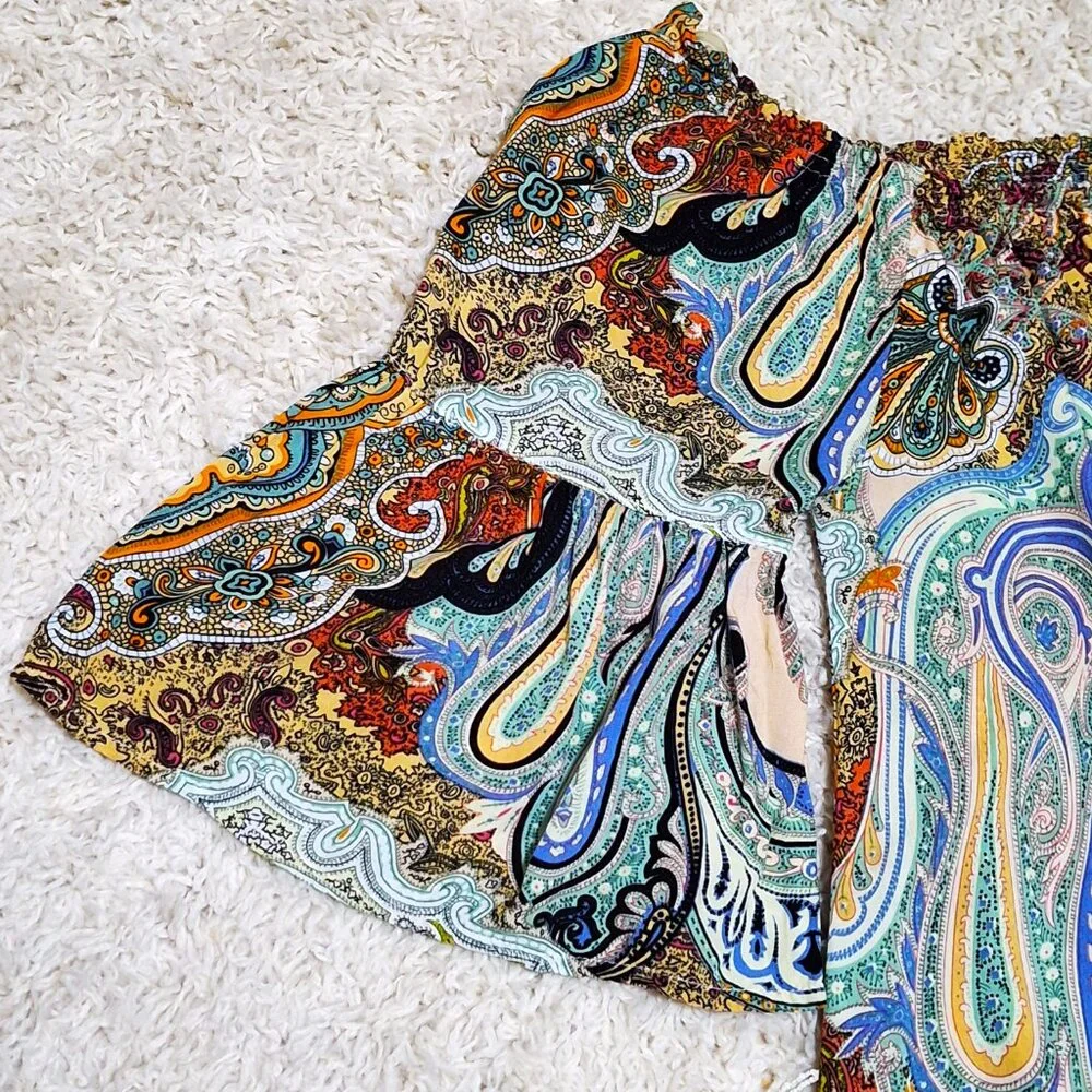 Umgee Brand Dress Paisley Print Size Medium - Picture 10 of 12